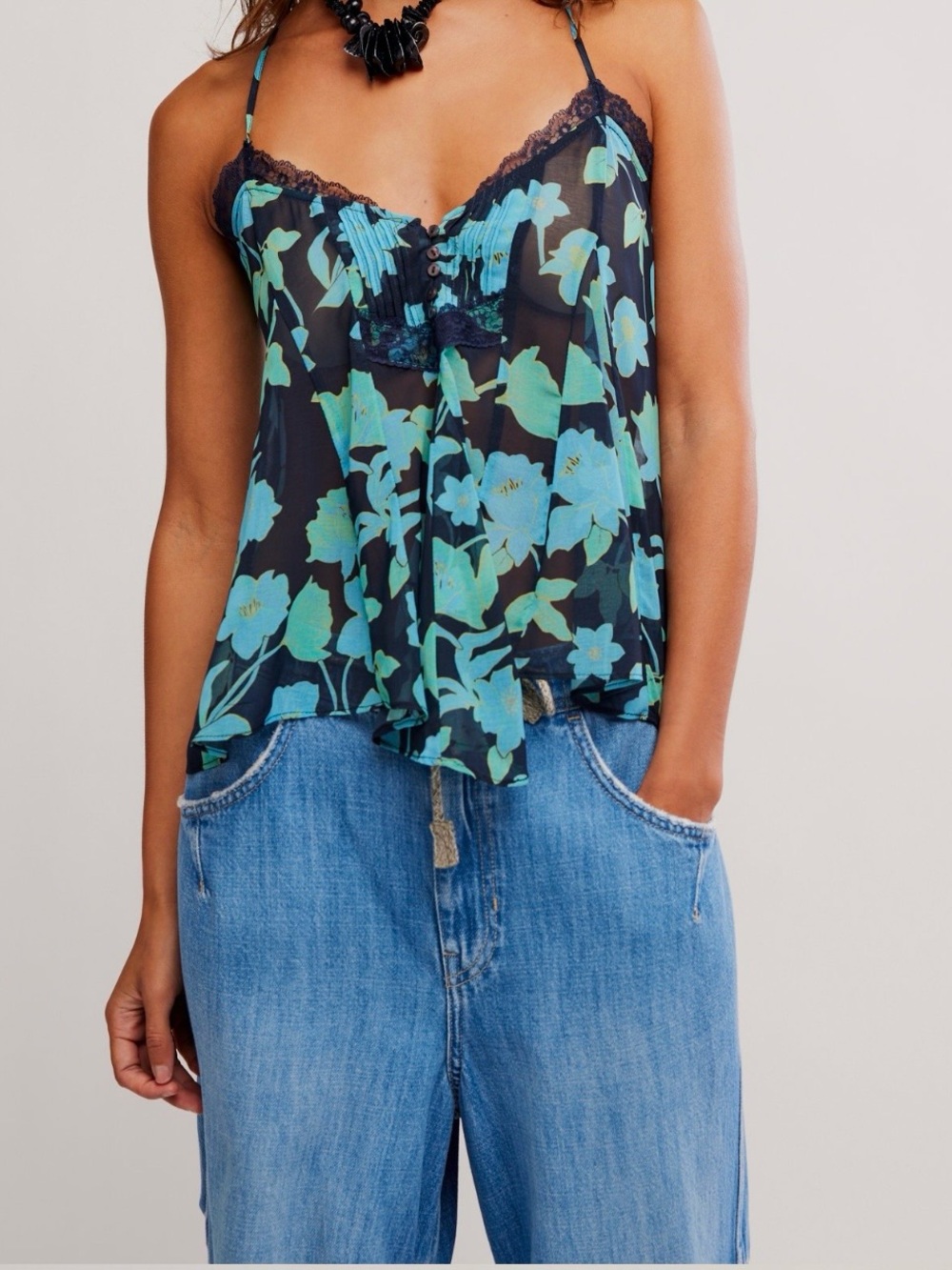Free People Margaux Printed Tank Small